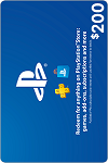 PlayStation Network Live Card $200 US