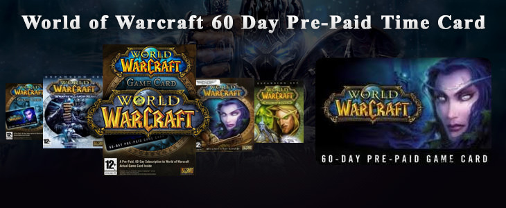 World of Warcraft 60 Day Pre-Paid Time Card