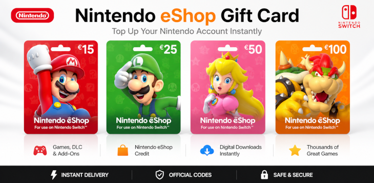 Nintendo. Top Up Your Nintendo Account Instantly