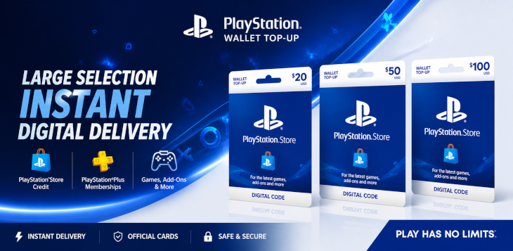 Playstation Network Cards. Large Selection. Instant Email Delivery.